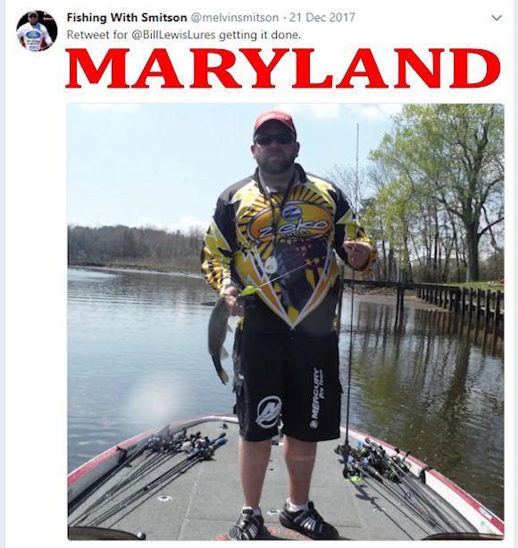 Melvin Smitson :: Top 25 List Of Bill Lewis ECHO 1.75 Lures For Fishing  Waters In Mid Atlantic Region.